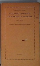  GIACOMO LEOPARDI ZIBALDONE DI PENSIERI 1   