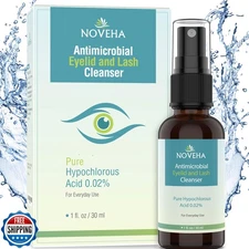 NOVEHA Eyelid Cleanser | Stye Eye Treatment | Eye Lid Cleaning | Dry Eye Reli