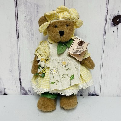 Boyds Bears Daisy Bearybloom 2009 Bear of the Month April Yellow Dress /1300 LE