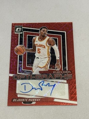 2023-24 Donruss Optic Choice Opti-Graphs Dejounte Murray Auto Pelicans/Hawks