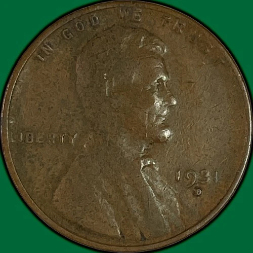 1931-D Lincoln Wheat Cent Fine F Coin #38206