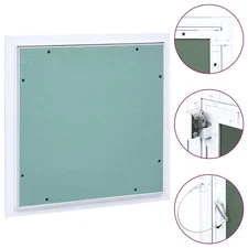Access Panel with Aluminum Frame and Plasterboard 15.7"x15.7"