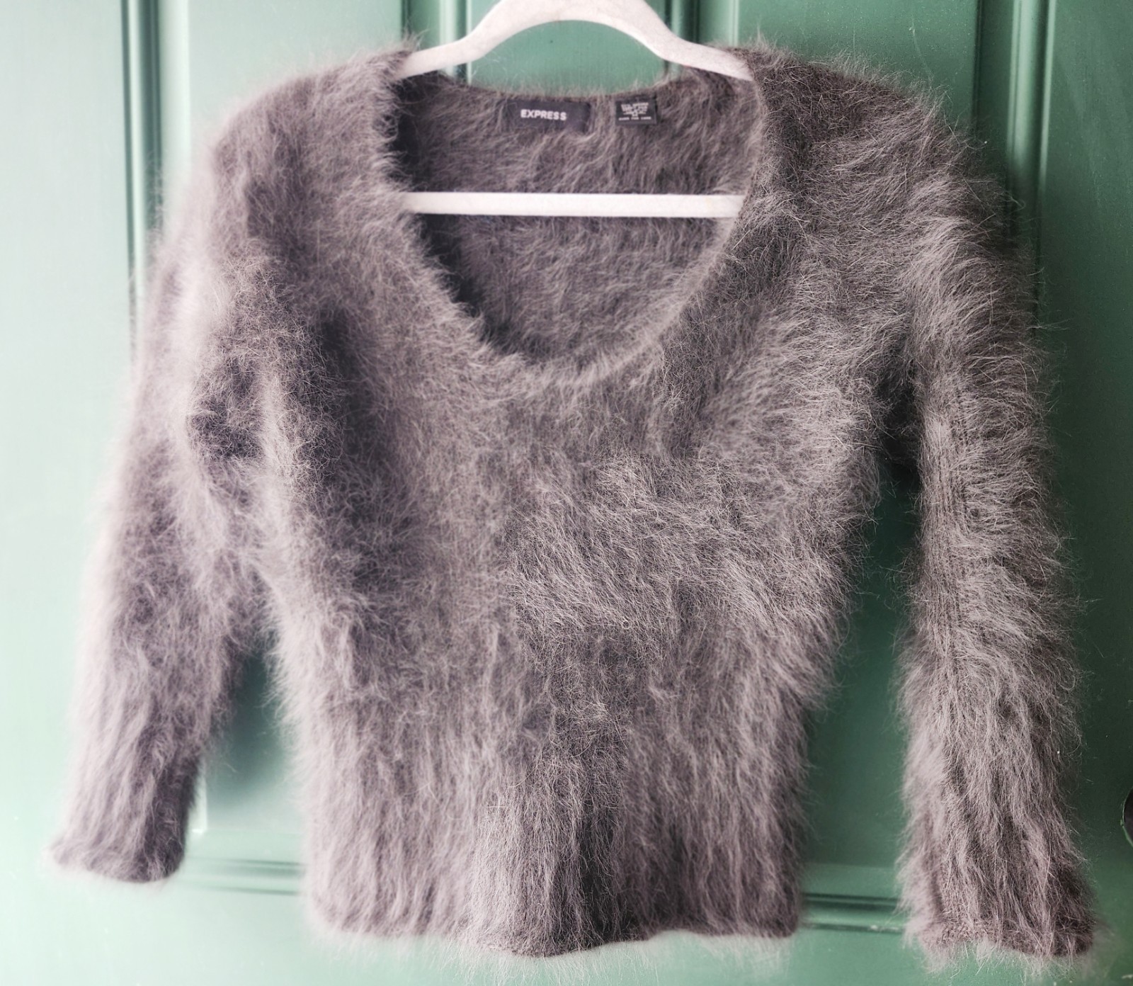 Bombshell 80% Angora Express  Fuzzy Pullover Swes… - image 9