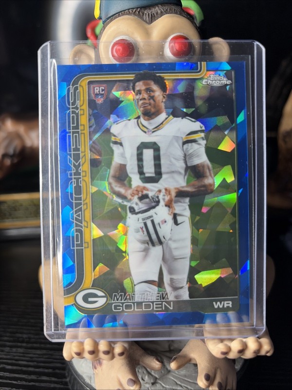 2025 Topps Chrome - Rookies Matthew Golden #333 Blue Sapphire Image Variation SP