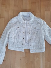 Madeleine Jacke weiß Spitzen festlich XS ungetragen 
