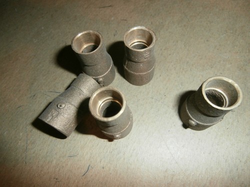 5 Brass 3/8"  (1/2" od) Copper Sweat  x 1/2" Sweat Reducing Coupling