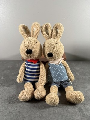 2 Le Sucre Bunny Rabbit Plush Stuffed Toy Doll Original Plant Co. LTD. by Santan