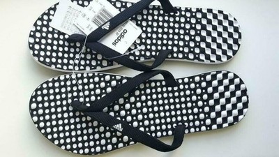 Neu adidas eezay dots W Gr43 Damen Pantolette Badeschuhe Flip Flops schwarz