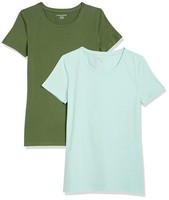 Amazon Essentials Damen T-Shirt Regular-Fit 2Er Pack Rundhals/V-Ausschnitt Xl