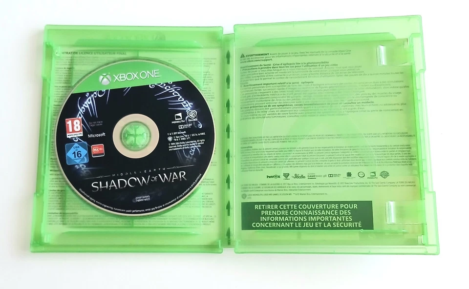 Jeu La Terre Du Millier L’ombre De La Guerre + Steelbook Jeu Microsoft Xbox One, photo 2 sur 4