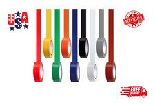 Romeda 9-Pack Colored Electrical Tape Water, Sun, Oil Resistant for Home Use