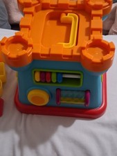 Multicolor Castle Shape Sorter Toy with Assorted Blocks