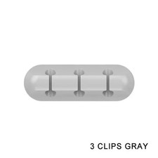 USB Cable Clips Silicone Cord Winder Organizer Wire Holder Office Desk