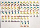 Vtg Mrs Grossman's Stickers 32 Strips Fish Pearlescent (Each Strip 6"x1.5")