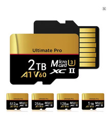 Micro SD memory card Speicherkarte 128GB 256GB 512GB 1TB  2TB A2 V30 4K SD KARTE