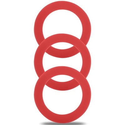 Flush Valve Seal for Mansfield 210/211 Valve, Upgraded 3Pcs, Red