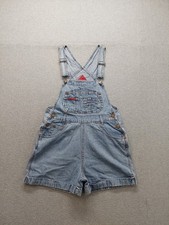 No Boundaries Girls Romper M Light Blue Adjustable Strap Dungarees Overall Denim