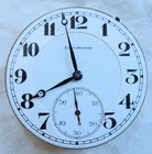 (Illinois) Burlington Pocket Watch Movement 21J 16S Runs w/Hand&Dial Old Antique