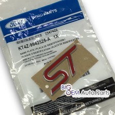 New Oem 2019 -2024 Ford Edge Front Grille Red St Emblem Nameplate Kt4z-9942528-a New Oem 2019 -2024 Ford Edge Front Grille Red St Emblem Nameplate Kt4z-9942528-a