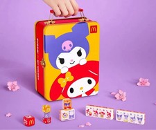 McDonald's Sanrio My Melody  Kuromi Mini Portable Mahjong Tile Set Game New