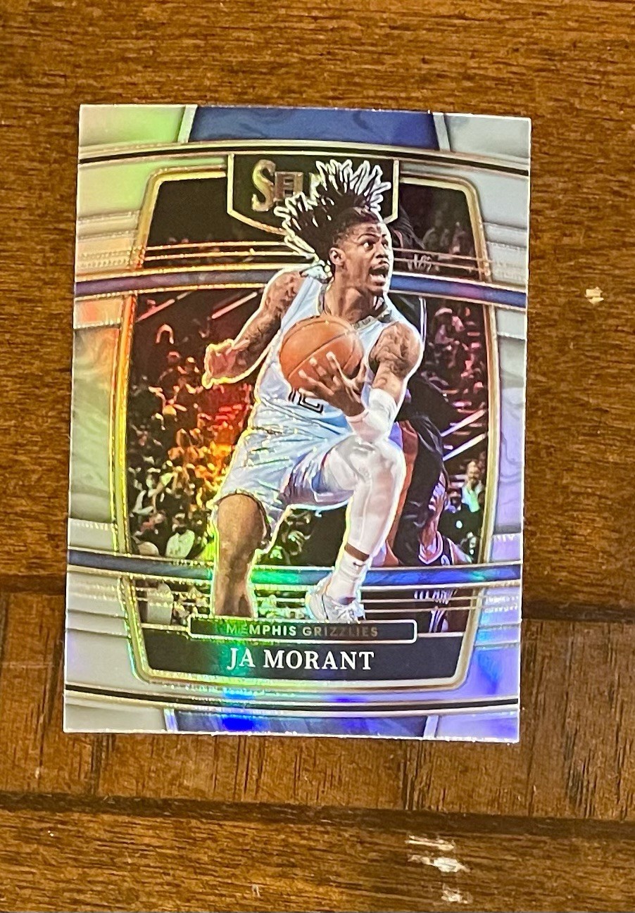 2021-22 Panini Select Ja Morant Silver Prizm Concourse #75 Memphis Grizzlies