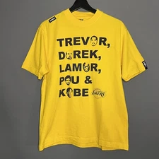 Lakers 2009 Playoffs T-Shirt Kobe Pau Lamar Derek Trevor Small Rare UNK NBA