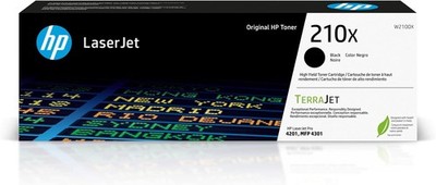 HP 210X Black High-Yield Toner Cartridge | W2100X