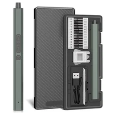 Mini Electric Screwdriver 30 in 1 Small Electric Screw Driver Kit with 24 Mag...