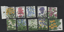 Suomi Finlandia 1994 Michel n.: 1256-1265 timbrato, fiori, set, lotto, piante