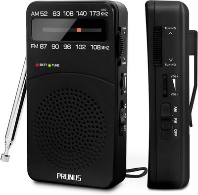PRUNUS J-166 AM FM UKW Radio, Batteriebetrieben, Transistor-Radio, Weltempfänger