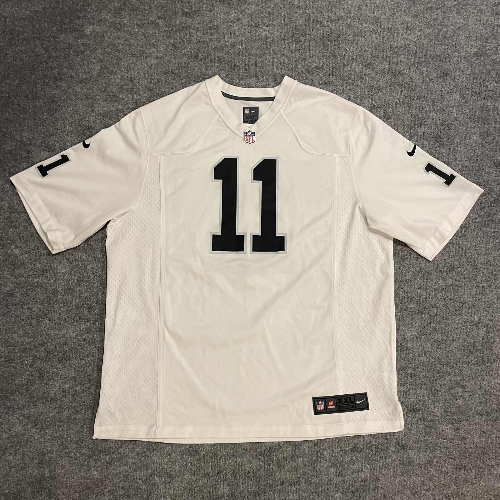 Oakland Raiders Sebastian Janikowski 11 Nike On Field Jersey Mens 2XL White NFL