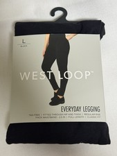 West Loop Size L Everyday Leggings Full Length Classic Fit - Cotton