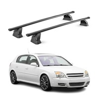 Stahl DachträGer FüR Opel Signum 2003-2008 TÜV AbschließBar 75 Kg 2Tlg Schwarz