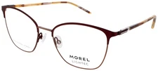 LIGHTEC MOREL 30252L PD11 53 Eyeglasses RED Frame 53 mm