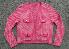 Lilly Pulitzer Womens Pink Kienna Cardigan Kn...