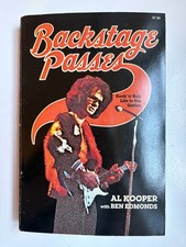 Backstage Passes Al Kooper 1977 Vintage Rock Memoir Paperback 60s Music Book