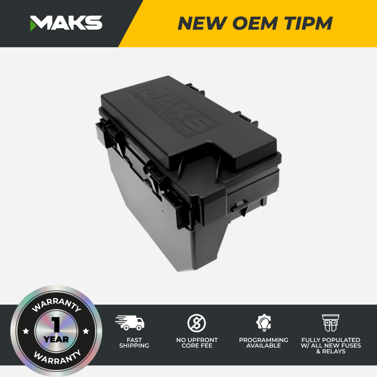 2013 Dodge Durango New OEM TIPM 68165692 *PROGRAMMING