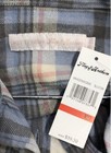 Flag & Anthem x Kittenish Women's Blue Plaid Flannel Button Down Shirt NWT Sz XS — photo 3