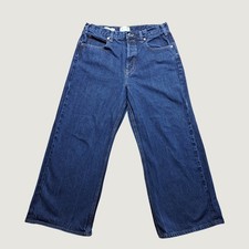 Universal Thread Wide Leg Jeans Womens 8/29 Blue Excellent Vintage Button Fly