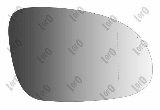 ABAKUS Heated Aspherical Side Mirror Glass 4012G06 Right For Seat Skoda VW