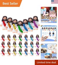 25 Little Jesus Figures in Rainbow Colors - Inspirational Gifts for Easter