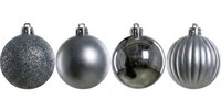Trendline Christbaumkugeln 34 Kugeln Ø Silber Weihnachtskugeln Weihnachten