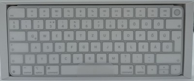 UNGARISCHES ORIGINAL APPLE MAGIC KEYBOARD MIT TOUCH ID SILBER USB-C A3118 KABELLOS