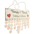  Birthday and Celebrations Reminder Birthdays Board Hanging Plaque