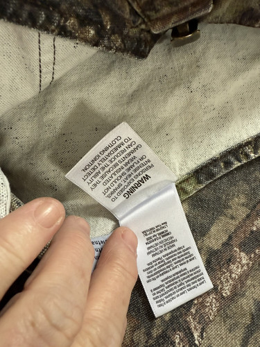 CARHARTT Mossy Oak Camo Quilt Lined Bib Overalls Youth Size 14 EUC!!! - Picture 14 of 19