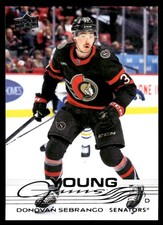 2025-26 Upper Deck Young Guns YG Donovan Sebrango Rookie Ottawa Senators #229