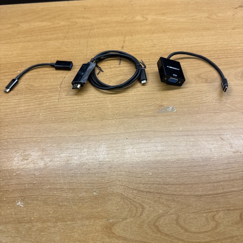 LOT USB-C Type C Male to 1. USB 3.0 Type A Female 2. HDMI Male 3. VGA Female