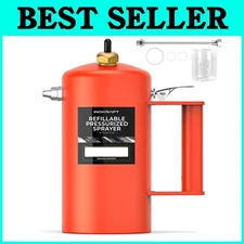 Red Industrial Spray Bottle for Paints, Cleaners - 200 PSI