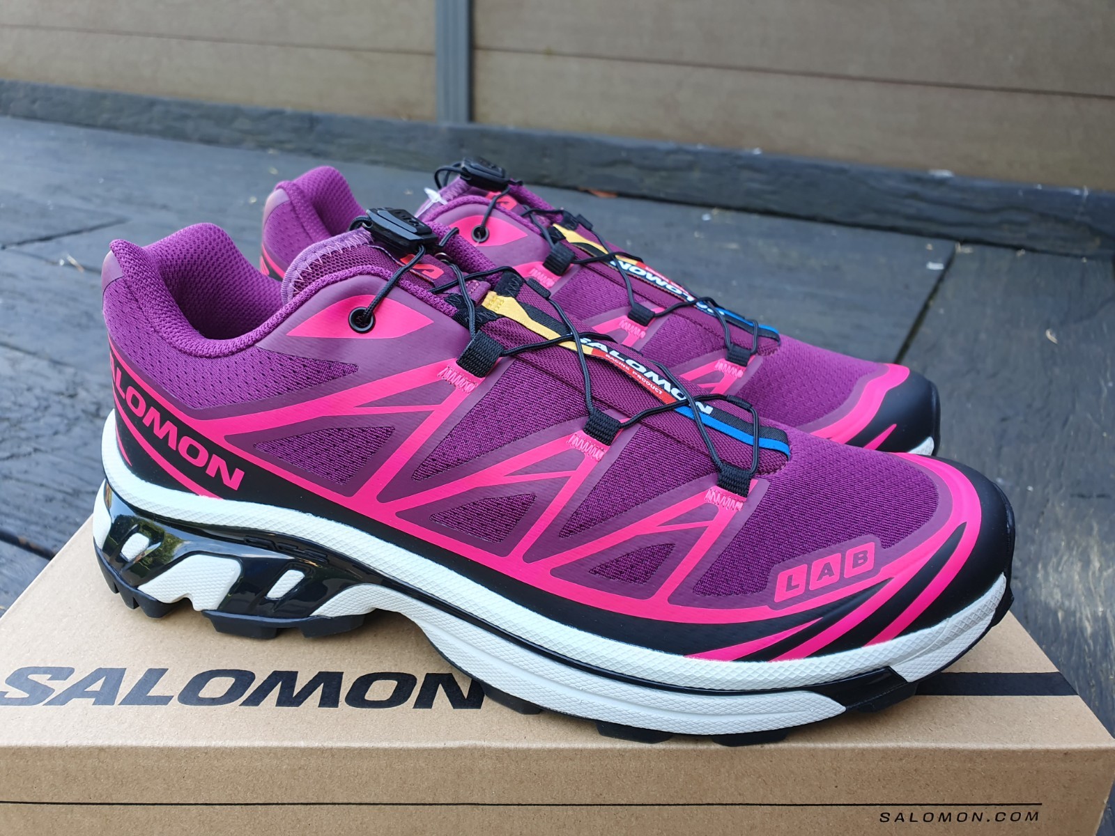 Salomon S Lab XT 6 Neon Tokyo Plum Caspia UK 8 5 EUR 42 2 3 US 9 L47582900 Trail