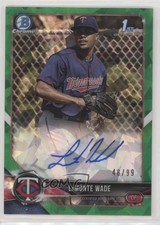 2018 Bowman Chrome HTA Green Atomic Refractor 46/99 LaMonte Wade Auto 6yz